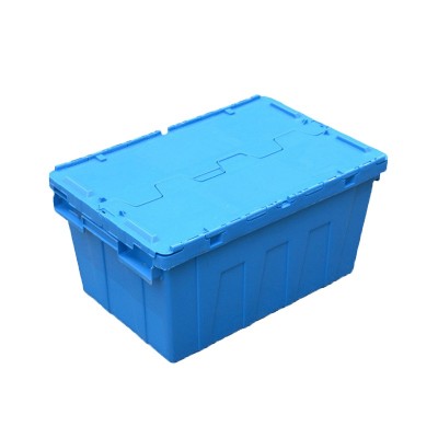 Free sample industrial storage bins plastic moving boxes with lids