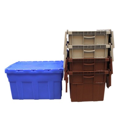 High quality industrial storage bins plastic moving boxes with lids