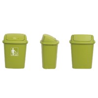 Price Sale 40L Waste Plastic Color Waste Bin With Swing Lid