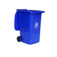 100L Fireproof Outdoor Waste Bin With Wheels