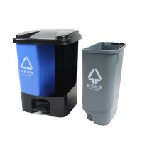 Recyclable and Non-Recyclable marks plastic 20L 40L waste separation bin