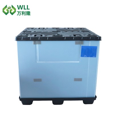 1200x1000 Stackable Plastic Folding Coaming Box for Spare Parts