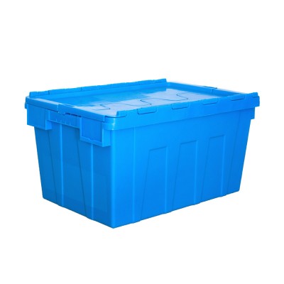 Anti-slip  industrial storage bins plastic moving boxes with lids